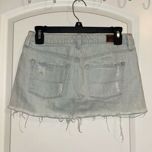 Y2K Bullhead Light Blue Denim mini skirt